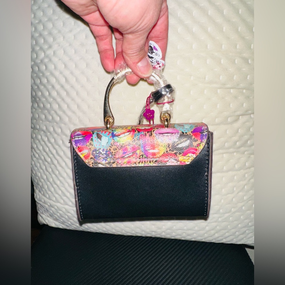 Nicole Lee Colorful Mini Print Satchel - Picture 7 of 9